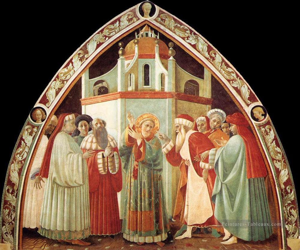 Disputation de St Stephen début de la Renaissance Paolo Uccello Peintures à l'huile
